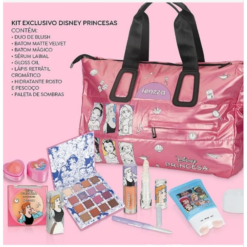 KIT DE MAQUIAGEM PRINCESAS DISNEY-FENZZA (EDIÇÃO LIMITADA
