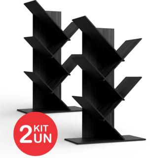 Kit 2 Livreiro Organizador de Livros Suporte em MDF em Oferta na Shopee