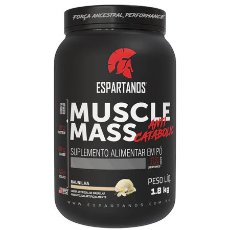 Suplemento em pó Massa Hipercalórico Muscle Mass 1800g Espartanos Nutrition