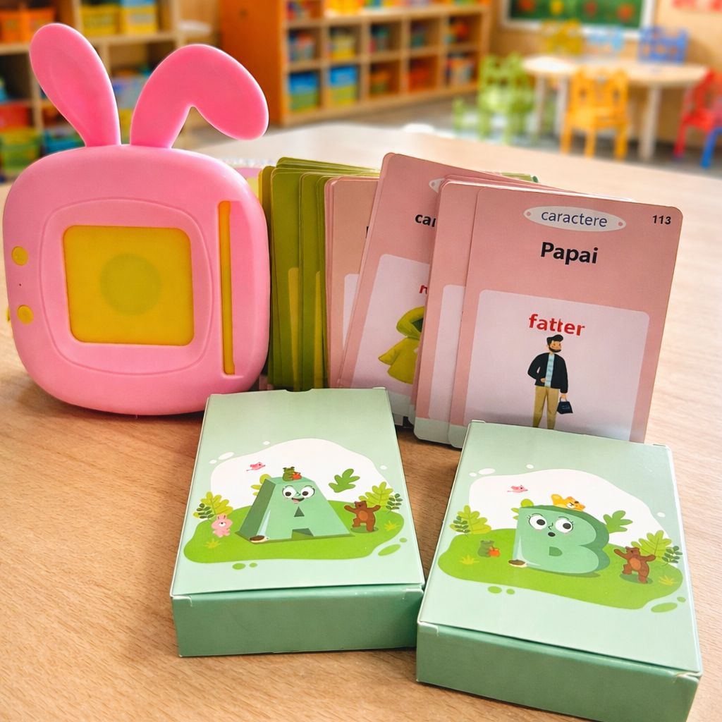 Brinquedo Card Infantil Cartão Fala Inglês Português Dino Apraxia