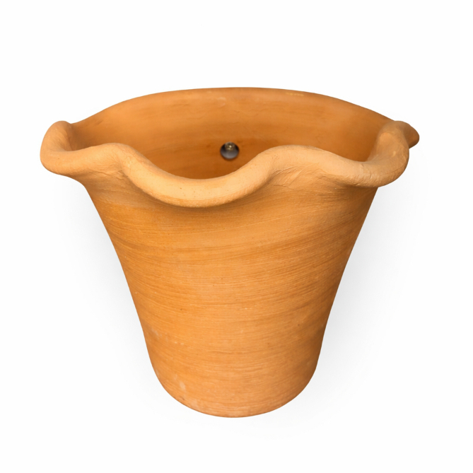 Vaso de Parede em Barro 21cm – Cerâmica Artesanal para Flores e Plantas ...