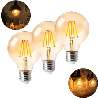 Kit 3 Lâmpadas de Filamento LED Flite G80, 4W, FLT-G80-4W em Oferta na Shopee