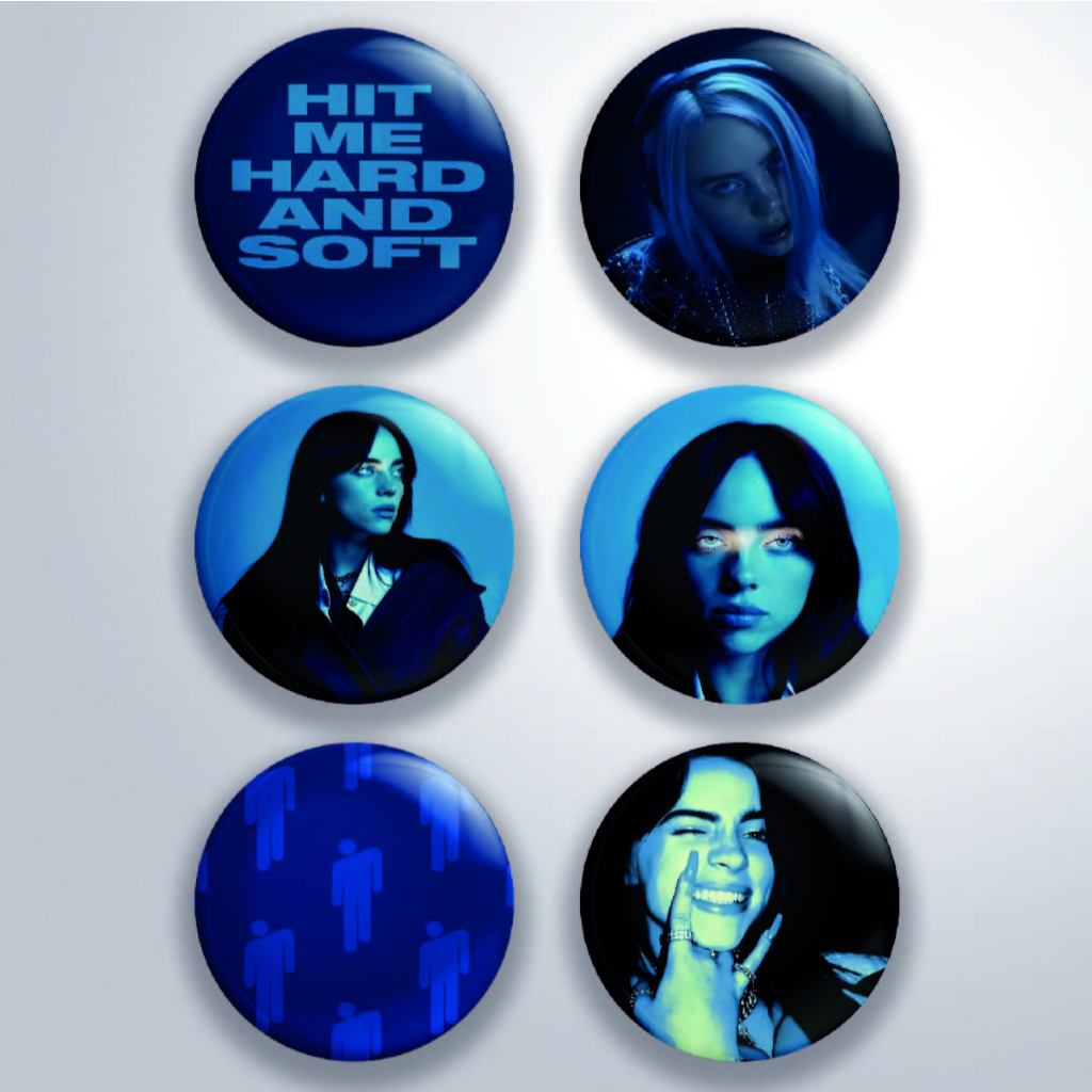 Bottons Billie Eilish Hit Me Hard And Soft | Shopee Brasil
