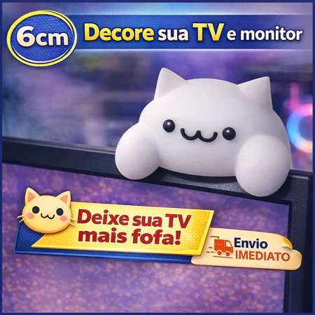 Gatinho decorativo para monitor