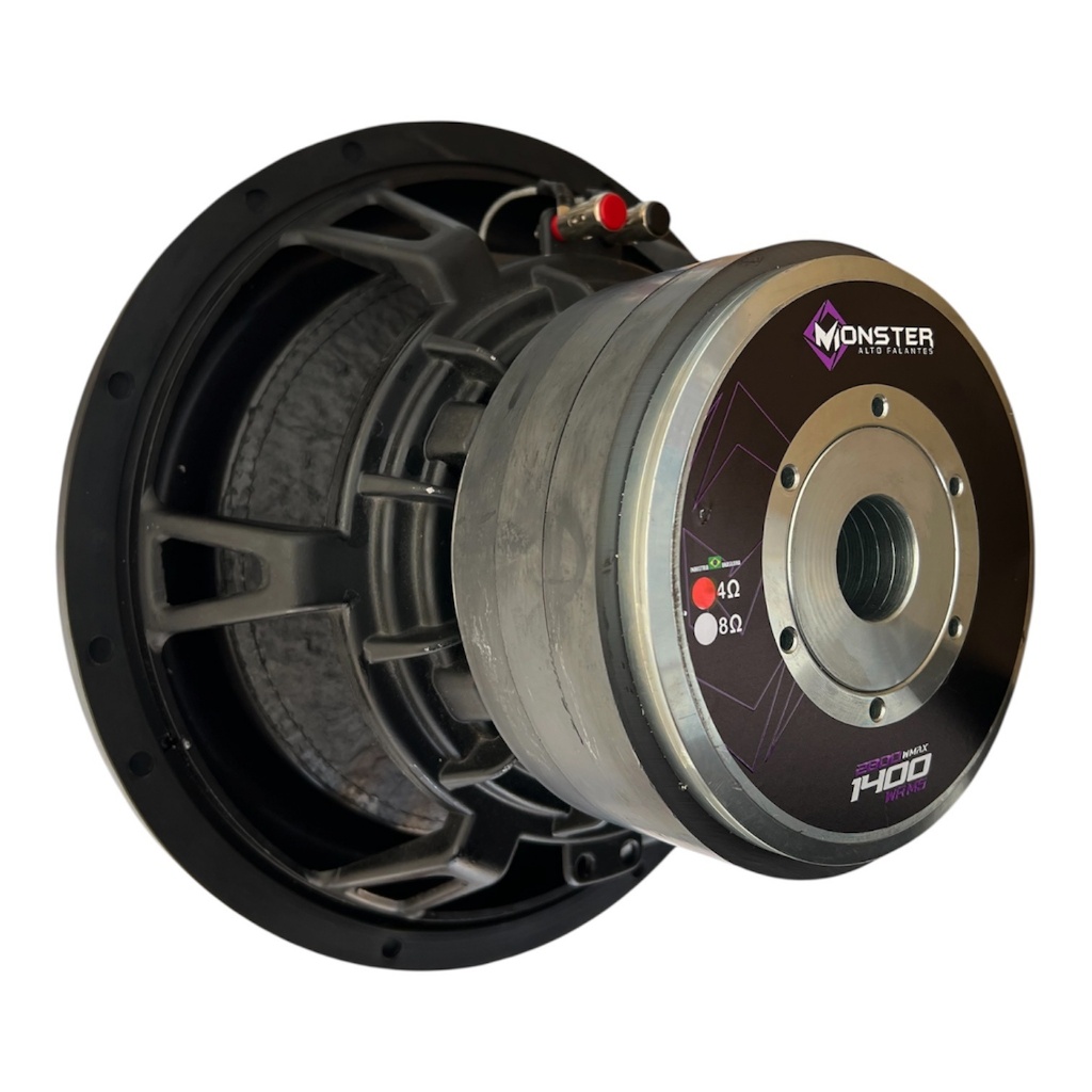 MONSTER(モンスター) Subwoofer 400SW  8m SUBWOOFER MONSTER 12p 1400wRMS 4 Ohms | Shopee Brasil