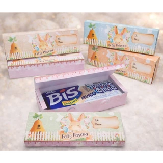 10 Caixas porta Bis, Bombons, mini ovos Lembrança festa Páscoa Coelhinho em Oferta na Shopee