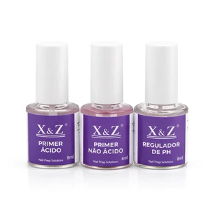 Kit Preparador Unhas Profissional | Primer Ácido + Primer Não Ácido + Regulador de PH Desidratador  Gel Fibra Acrílico em Oferta na Shopee