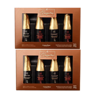 Caixa Clássicos Garrafinhas 88g Cacau Show - Kit 2 Unidades em Oferta na Shopee