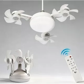 Ventilador de teto com luz led 3 Engrenagen ventilador elétrico sem fio e27 silencioso em Oferta na Shopee