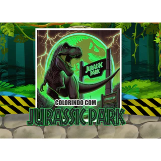 Livro de colorir - JURASSIC PARK - Caderno de Desenho Pintura Coloring Book em Oferta na Shopee