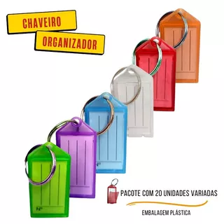 20 Chaveiros Organizador Identificador Escritório Armários em Oferta na Shopee