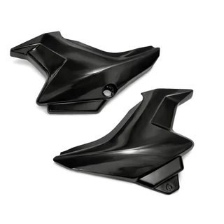 Par de Tampa Lateral   Ybr 125 Factor 2009 A 2012 Preto Injetado em Oferta na Shopee