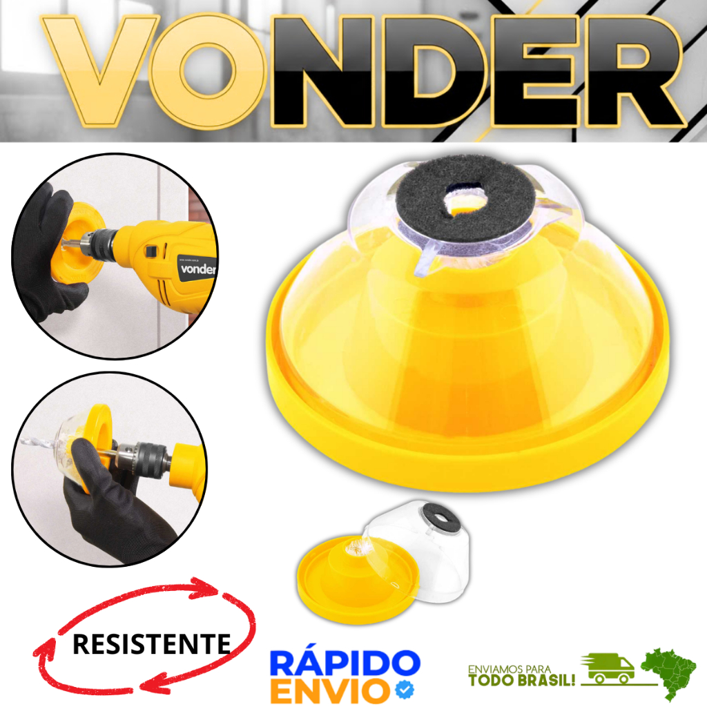 Coletor De Pó Poeira Para Furadeira Parafusadeira Sem Sujeira Adaptador Para Furadeira Vonder Oferta