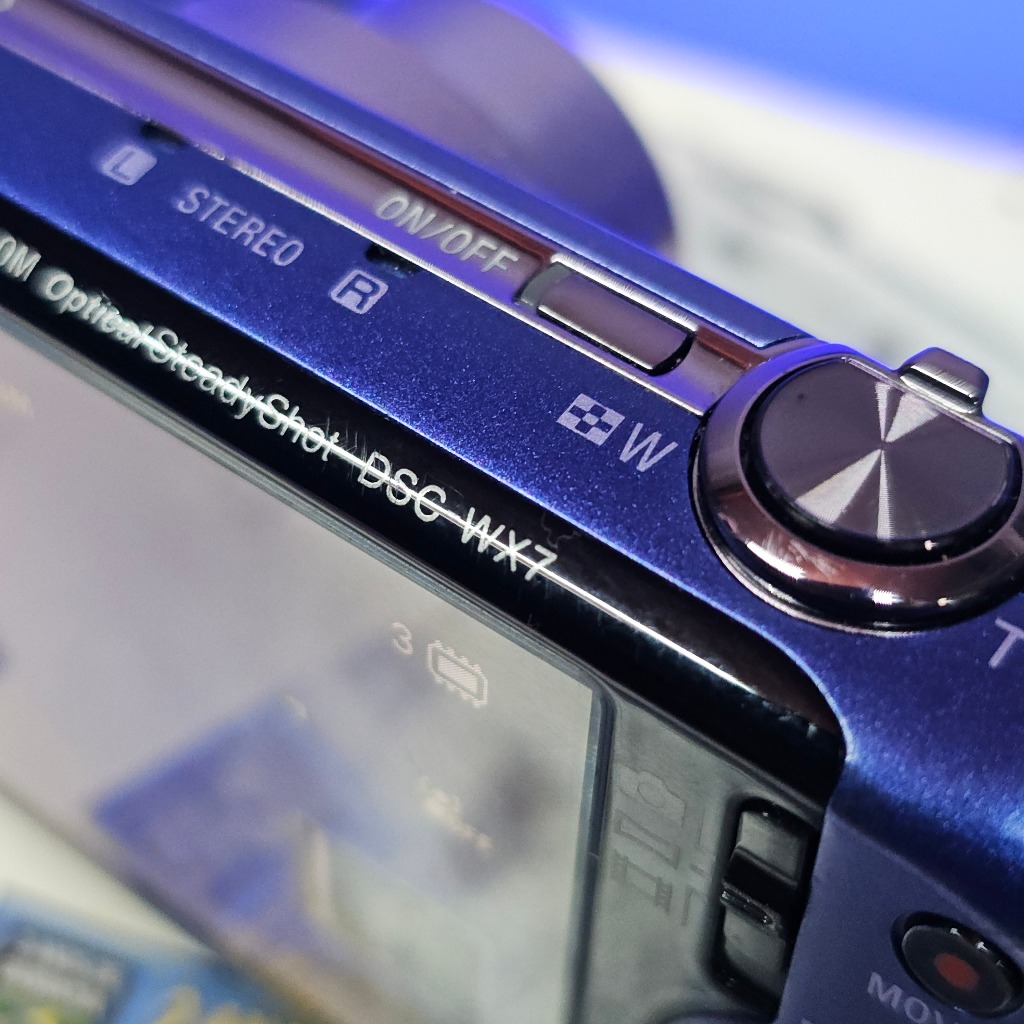 Câmera Sony Cyber-shot DSC-WX7 Azul completa 16gb id202 | Shopee