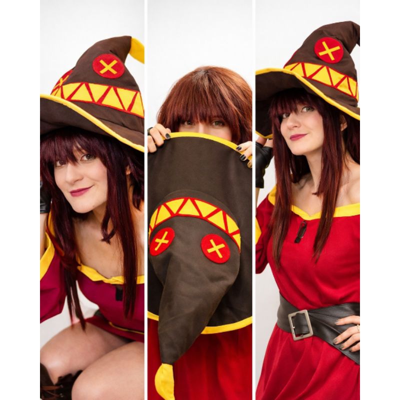Megumin KonoSuba: God's Blessing on This Wonderful World! Acessórios decorativos Cosplay Artesanal Premium