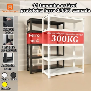 Estante Prateleira de aço resistente reforçada carga elevada arrumação prática para home escritório em Oferta na Shopee