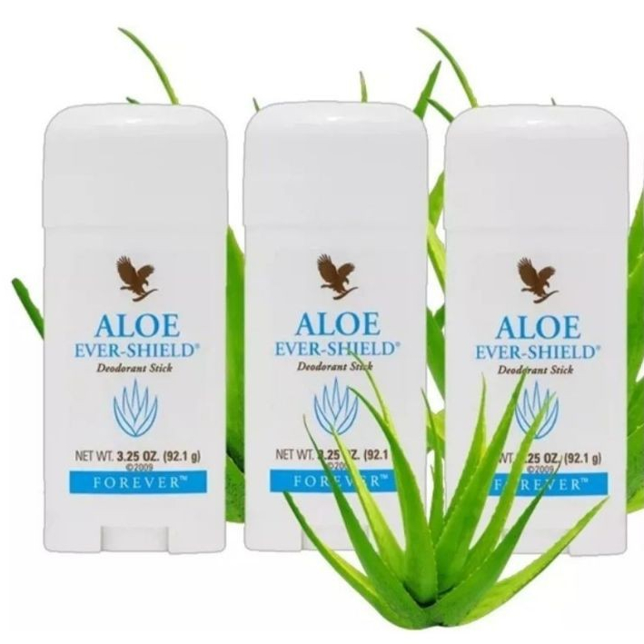 Kit Com 3 Desodorante Forever Ever Shield Aloe Vera Sem Aluminio ...