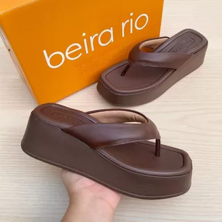 Tamanco Beira Rio Sandália Feminina Plataforma Conforto Acolchoado em Oferta na Shopee