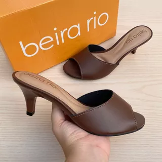 Tamanco Sandália Feminino Beira Rio Casual Leve Moda Casual Salto Fino Confortável em Oferta na Shopee