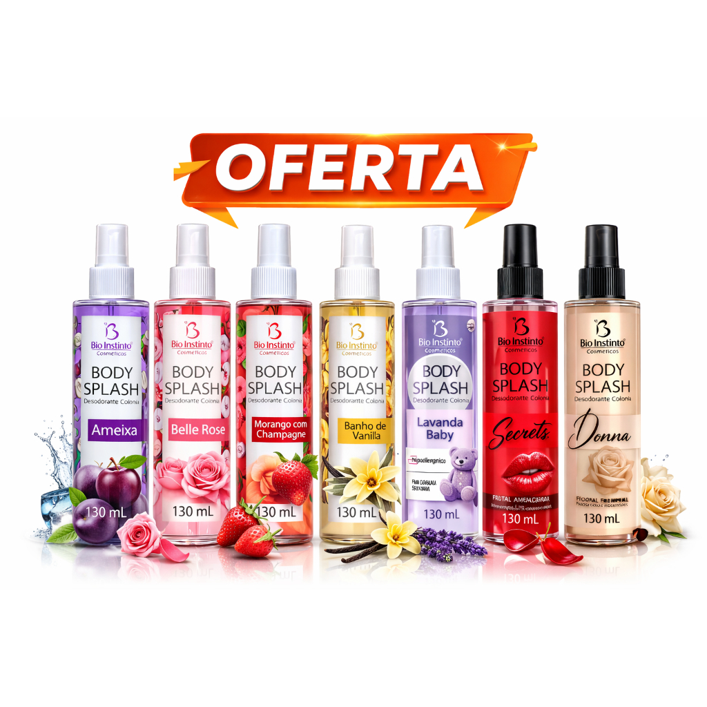 💖KIT Body Splash Feminino Perfume Corporal - Fragrâncias irresistíveis ...