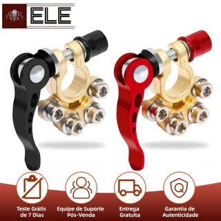 1 Par Positivo & Negativo Automotivo Bateria Terminal Cabo Braçadeira de Liberação Rápida Conectores Carro em Oferta na Shopee