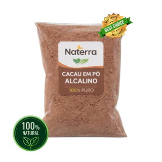 Cacau Alcalino em Pó 100% Puro Natural Ingrediente Alimentar Vegetal Qualidade Superior em Oferta na Shopee