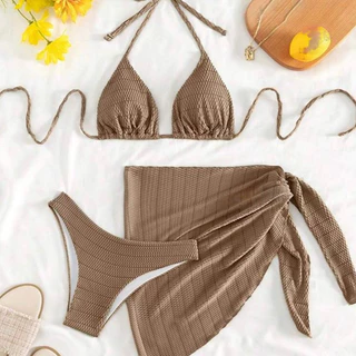 Kit Biquíni Feminino Cortininha Com Saída Verão l em Oferta na Shopee