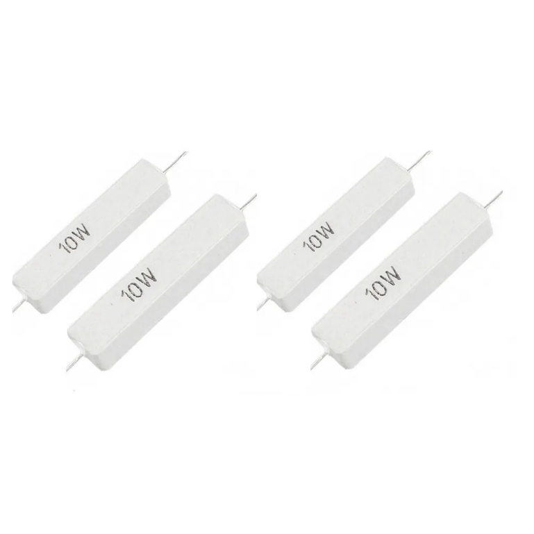 RESISTOR PORCELANA BRANCA 10W 6R8 6,8 OHMS | Shopee Brasil