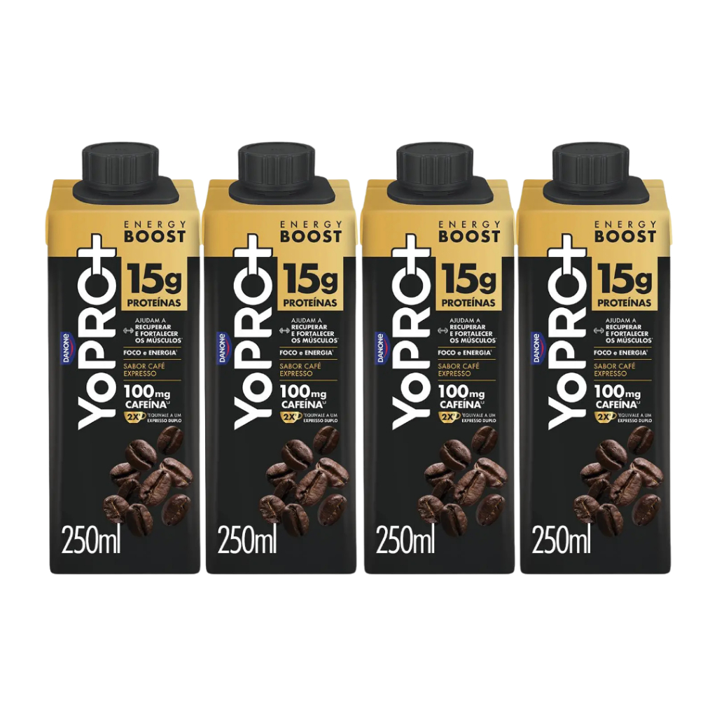 YoPRO 250ml Café Expresso 15g Proteína 4 Unidades | Shopee Brasil