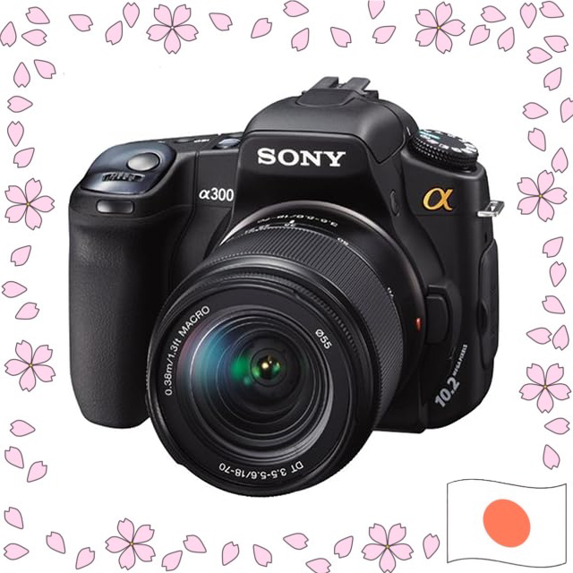 Sony Alpha A300 Câmera DSLR com Lente 18-70mm Kit Preta DSLRA300K