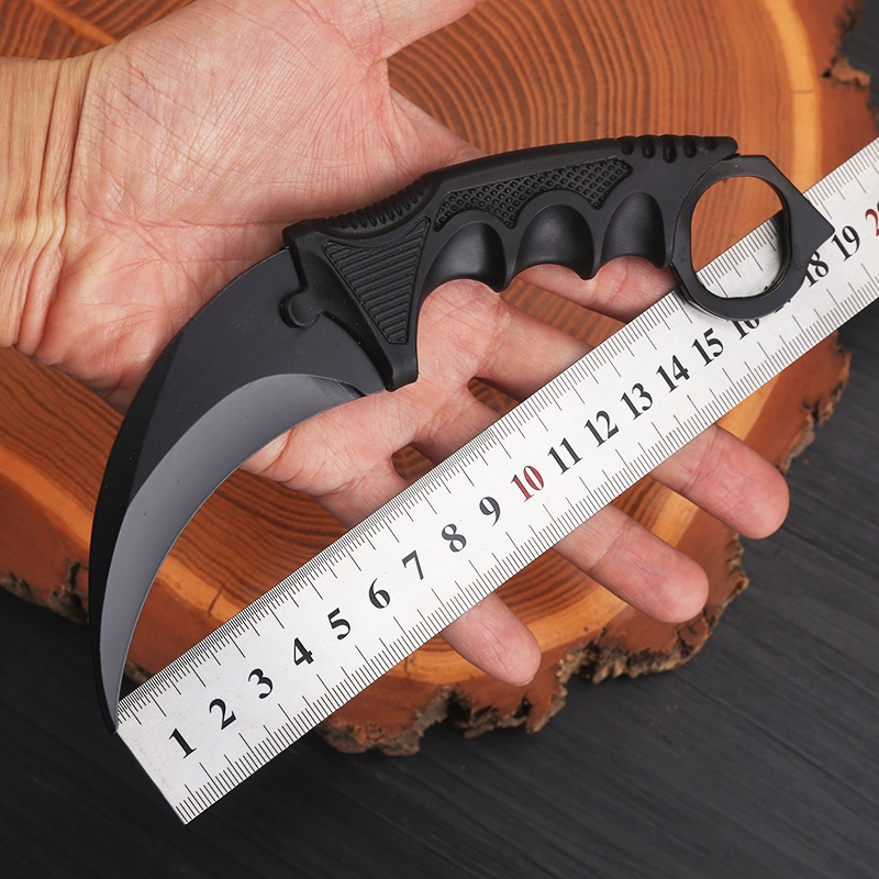 Faca Canivete Curvado Oxidado Com Bainha Modelo Karambit A22-EMLL