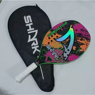 Raquete Beach Tenis Verde Multicolorida Nova com Case em Oferta na Shopee
