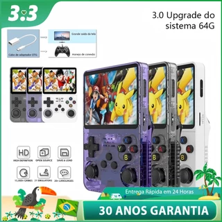 Console Portátil R36S + de 15.000 Jogos Vídeo Game 64g Linux Tela IPS 3.5 Polegadas a Pronta Entrega em Oferta na Shopee