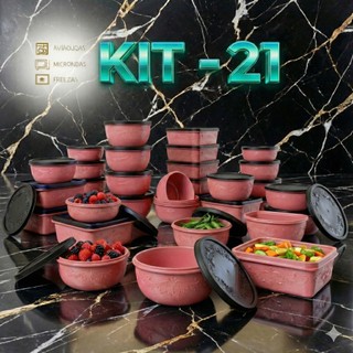 kit 21 potes para cozinha — foto 2 — Achou Levou Brasil