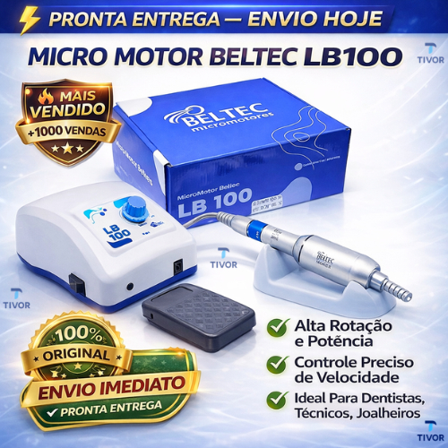 Micromotor Profissional Beltec LB100 Alta Rotação Potência Para ...