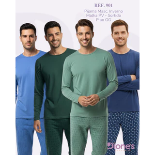 Pijama Camisa e Calca Conjunto Masculino Longo Frio Inverno Alta Qualidade Promoção em Oferta na Shopee