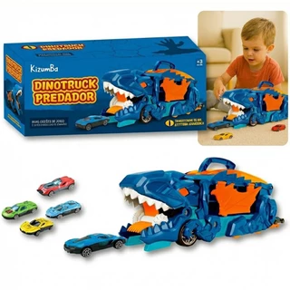 Caminhão Dino Cegonha Com Pista + 4 Carrinhos Brinquedo Dino Truck Predador Verde Dinotruck Kizumba em Oferta na Shopee