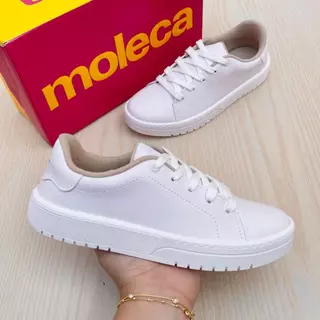 Tênis Sapato Feminino Moleca Confortável Casual Moda Acolchoado Básico Liso em Oferta na Shopee