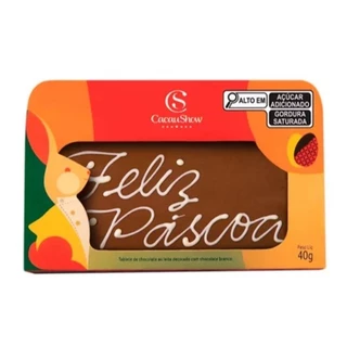 Tablete Chocoarte Cacau Magia Feliz Páscoa 40g Cacau Show em Oferta na Shopee
