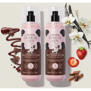 Body Splash feminino Colônia Cuide-se Bem Deleite Chocolatudo 200ml em Oferta na Shopee