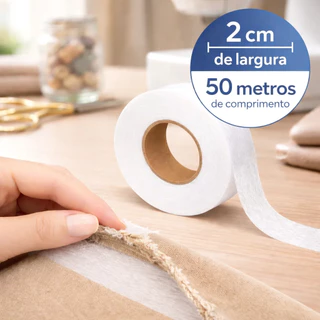Bainha Mágica Termocolante Dupla Face 2cm x 50 Metros em Oferta na Shopee