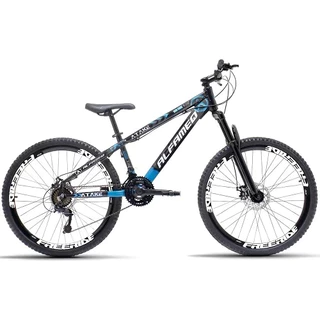 Bicicleta Aro 26 Alfameq Kit Atake 21v De Manobra E Grau Cor Preto/azul Tamanho Do Quadro 13 em Oferta na Shopee