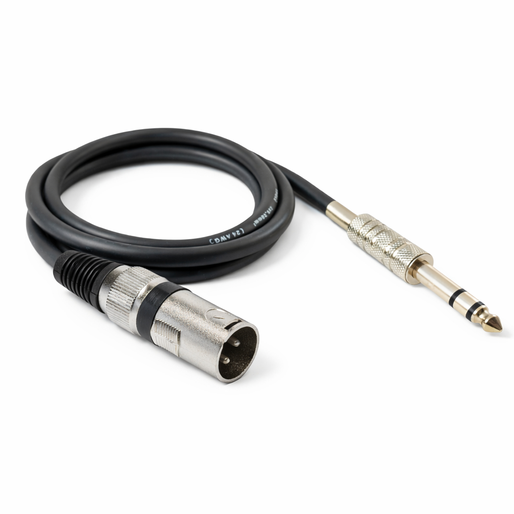 Cabo P10 Stereo X Xlr Macho Balanceado Som Profissional