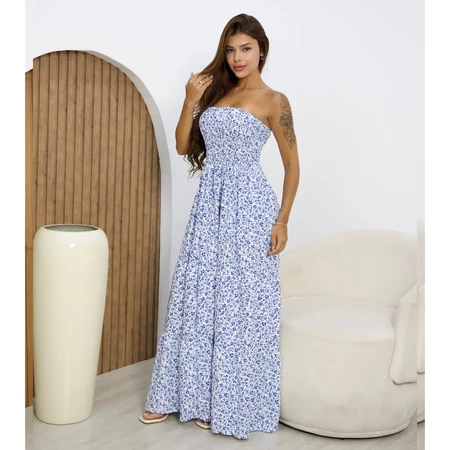 Vestido Tropical Longo Tomara que Caia Estampado – Moda Feminina 2026 ENTREGA INMEDIATO