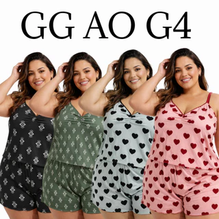 Baby Doll Plus Size - G1 ao G4 - Malha Canelada em Oferta na Shopee