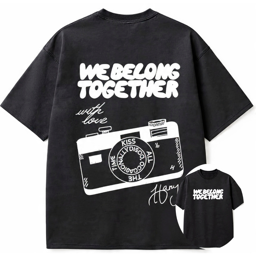 Camiseta Oversized ou Básica Harry Styles World Tour Pop Together