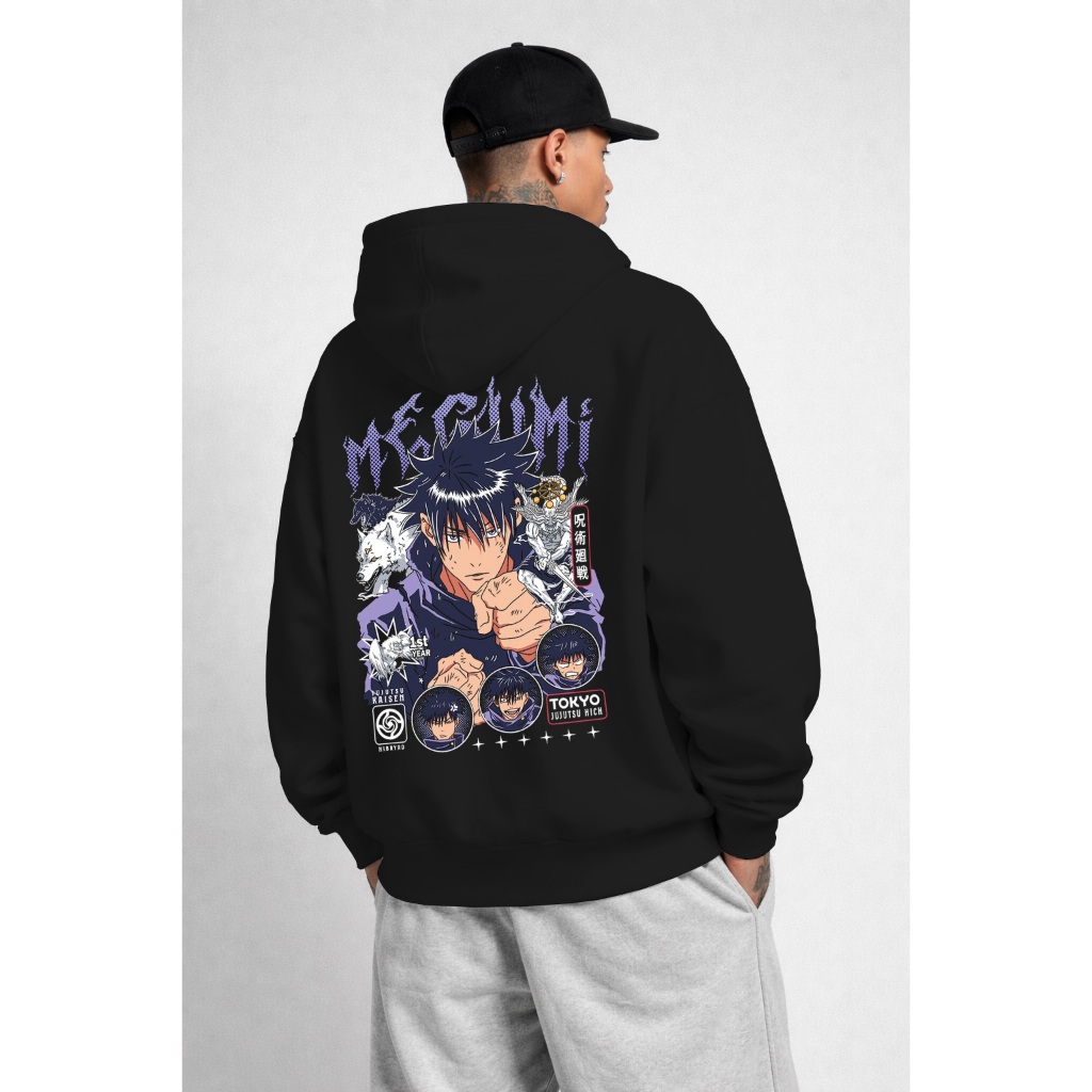 Moletom Oversized Jujuts Megumi Unissex Ref4651 | Shopee Brasil