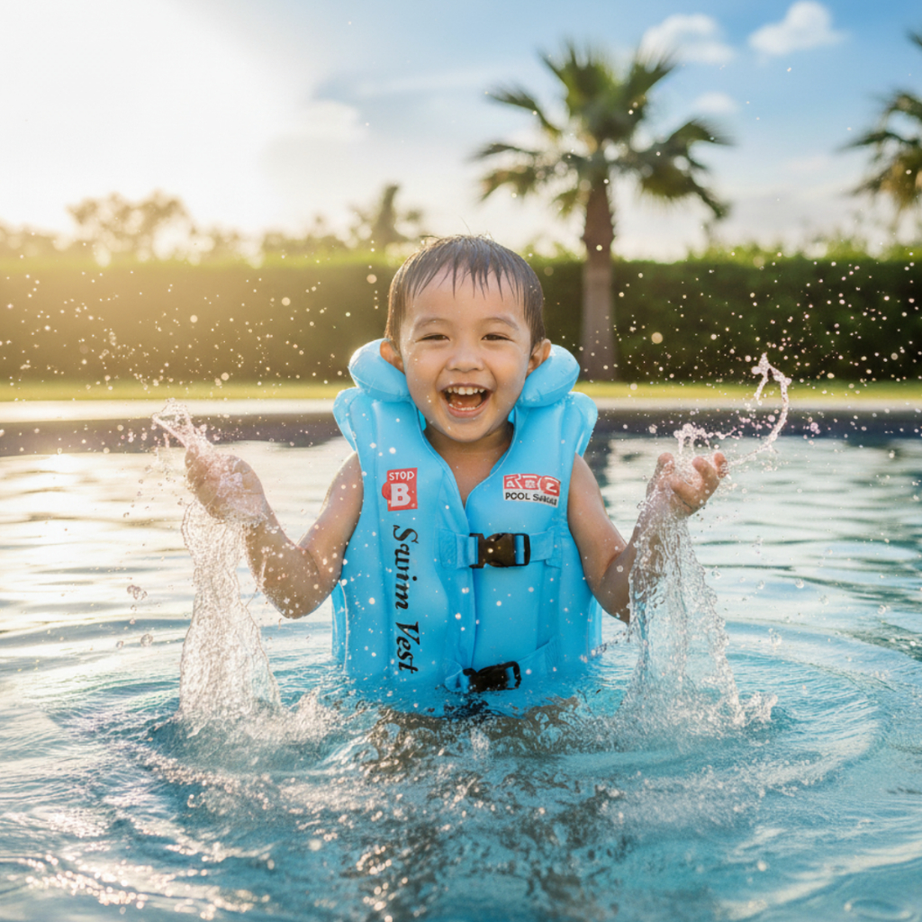 Boia infantil colete inflavel boia para criança 1-3 anos | Shopee Brasil