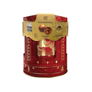Lata Trufas laCreme ao Leite Carrossel de Natal 135g CACAU SHOW em Oferta na Shopee