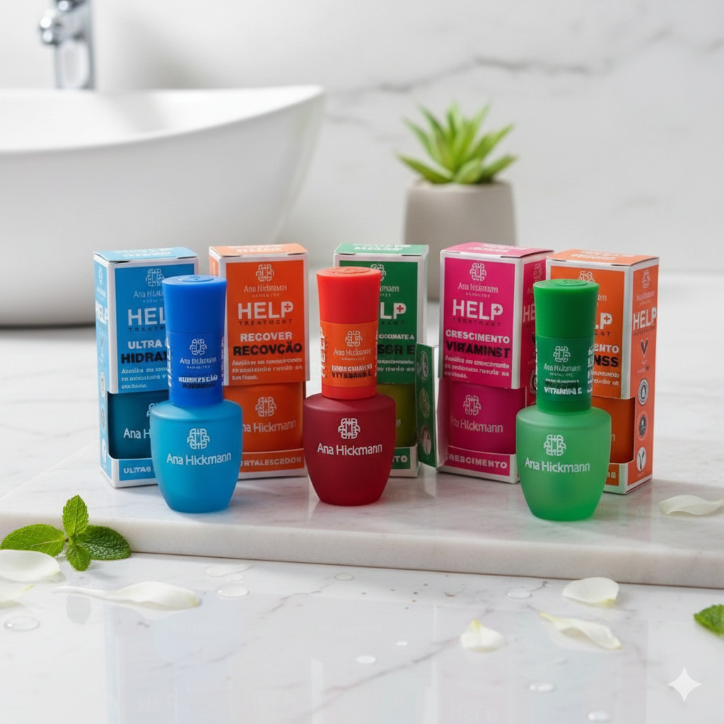 Base para tratamento Unhas Ana Hickmann Help - Escolha o Seu: Vitamina ...